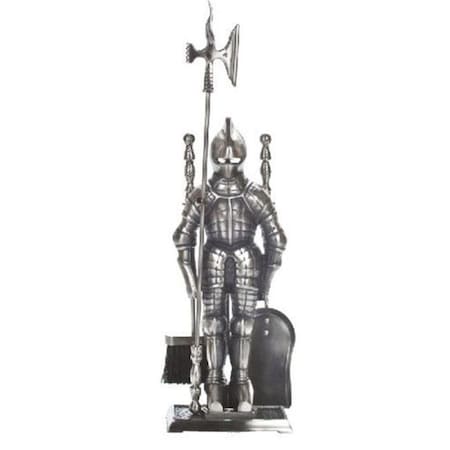 Dagan Dagan 7500 Knight Fireplace Tool Set; Pewter - 5 Piece 7500